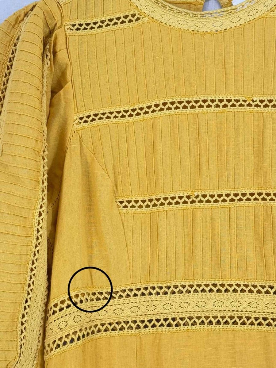 Pre - loved SEA Mustard Size US 6 Midi Dress at Reems Closet