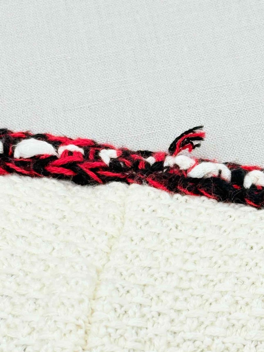 Pre - loved SELF - PORTRAIT Knitted White Size US 4 Pants at Reems Closet