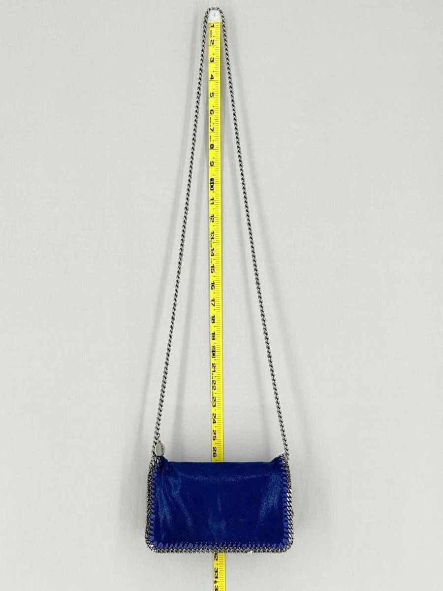 Pre - loved STELLA MCCARTNEY Falabella Flap Blue Crossbody at Reems Closet