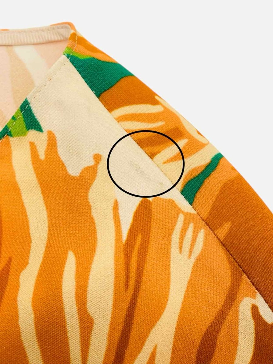 Pre - loved STELLA MCCARTNEY Orange Multicolor Floral Top at Reems Closet