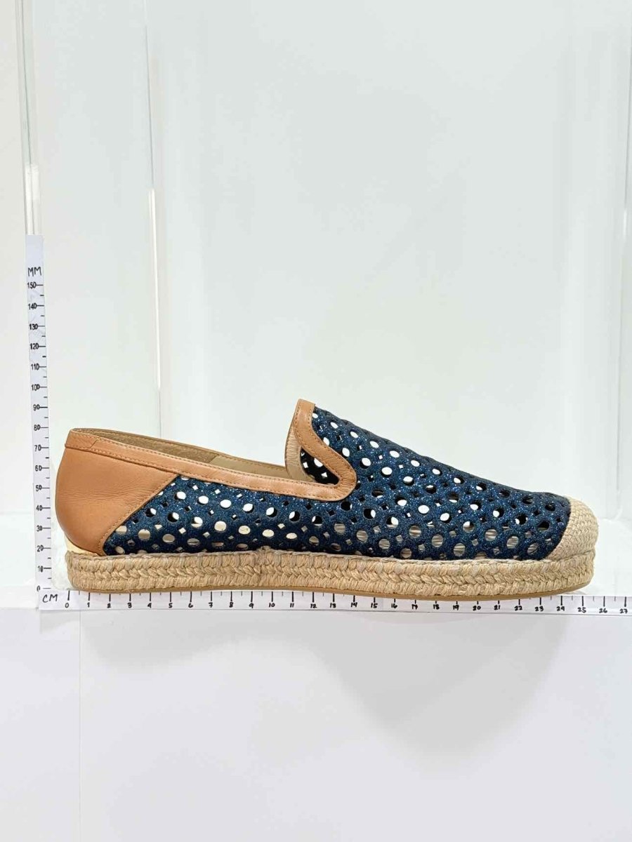 Pre - loved STUART WEITZMAN Espadrille Laser cut Size EU 39 Flats at Reems Closet