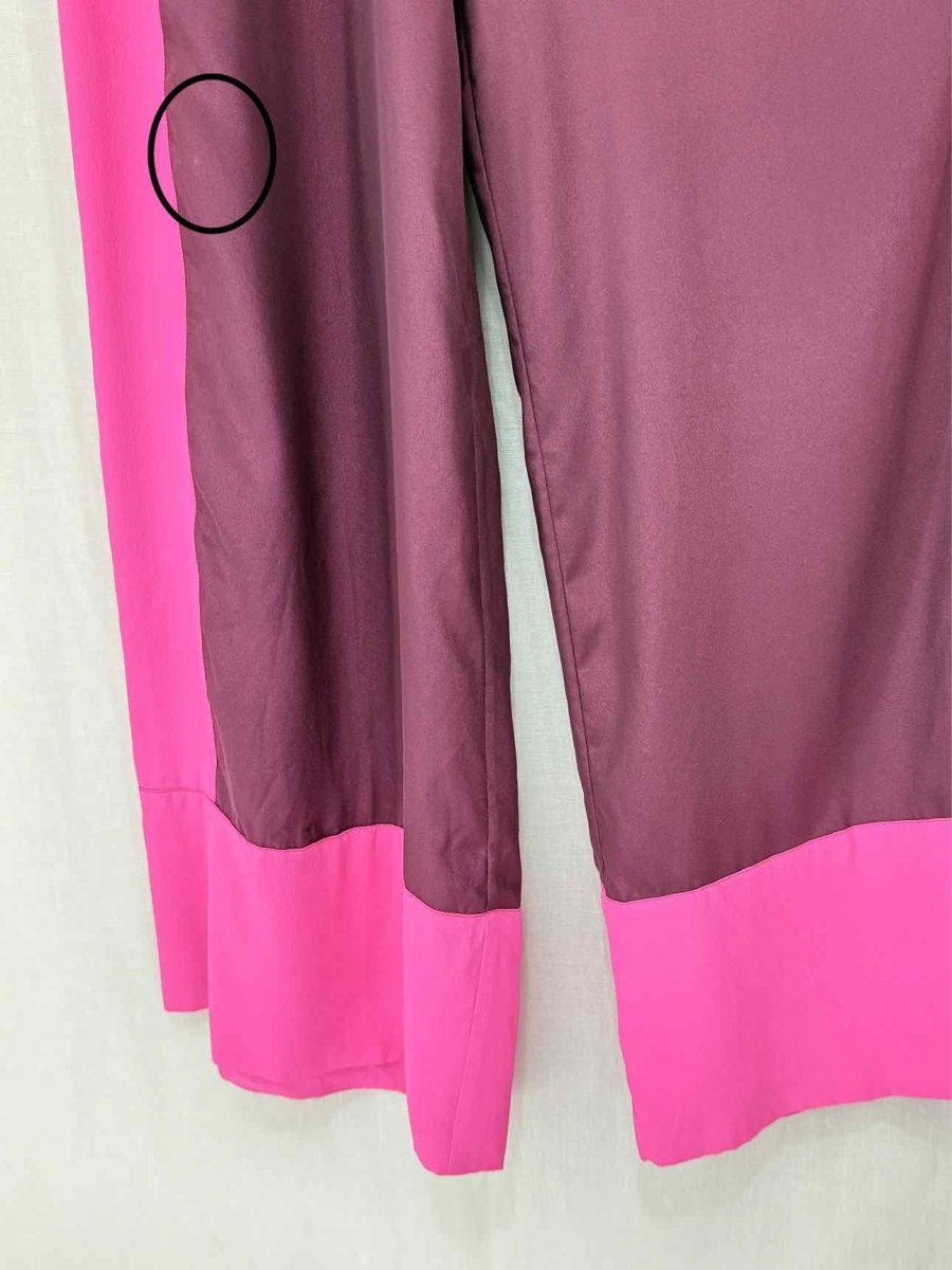Pre-loved TALLER MARMO Pink & Burgundy Colorblock Size US 6 Pants at Reems Closet
