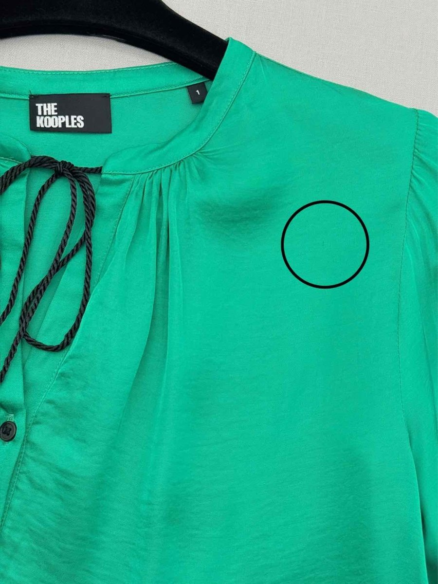 Pre-loved THE KOOPLES Green Size Small Blouse at Reems Closet