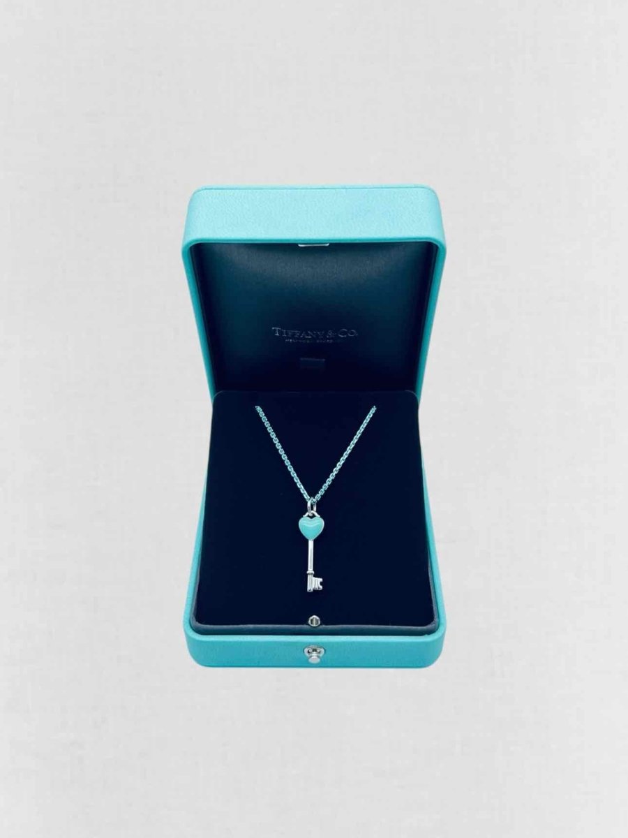 Pre - loved TIFFANY & CO Heart Key Necklace at Reems Closet