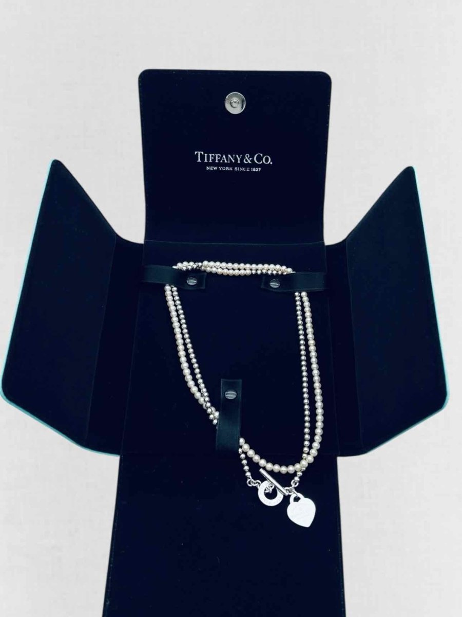 Pre - loved TIFFANY & CO Return To Tiffany .01 diamond Necklace at Reems Closet