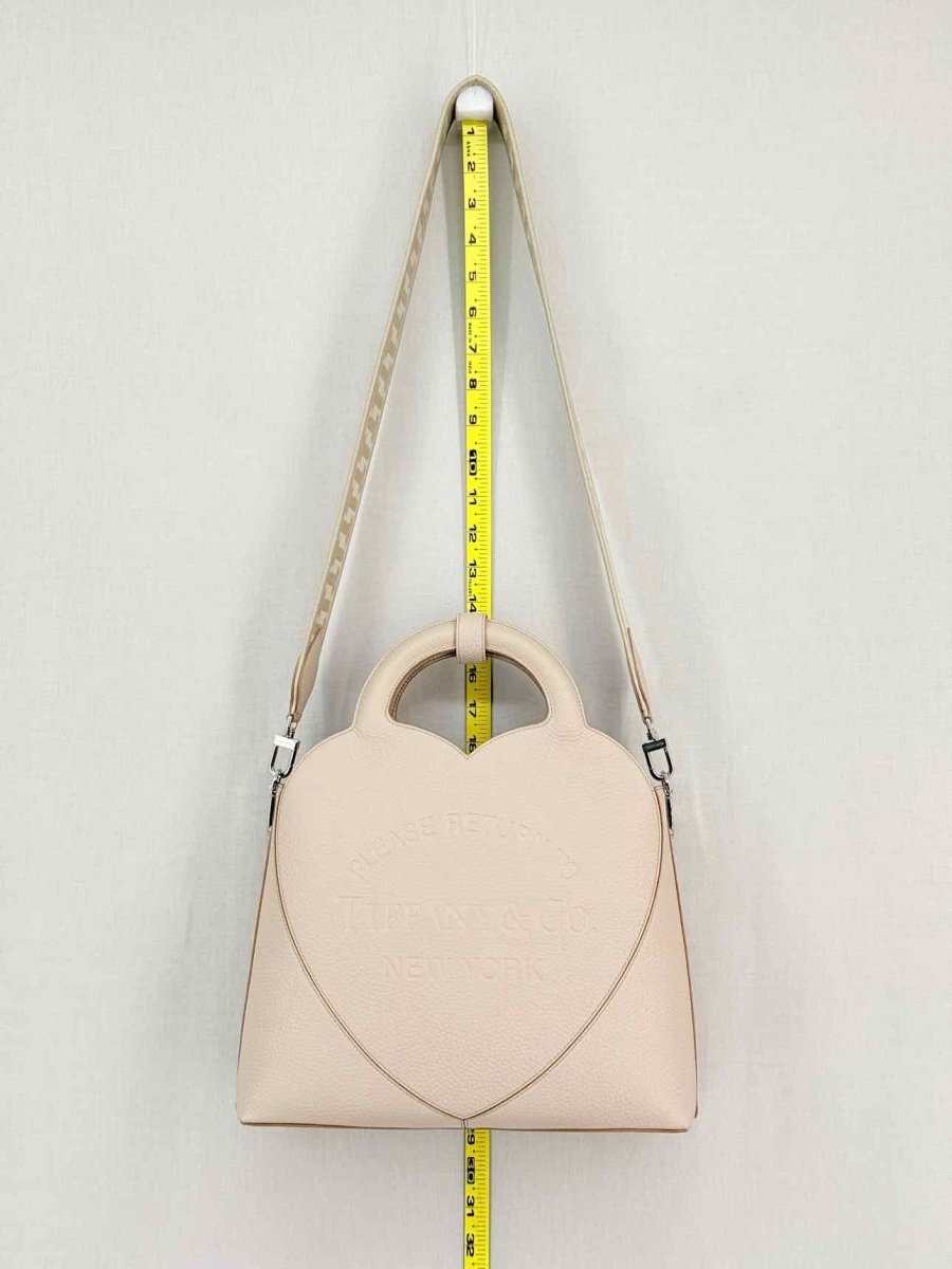 Pre - loved TIFFANY & CO Return To Tiffany M Beige Heart Tote Bag at Reems Closet