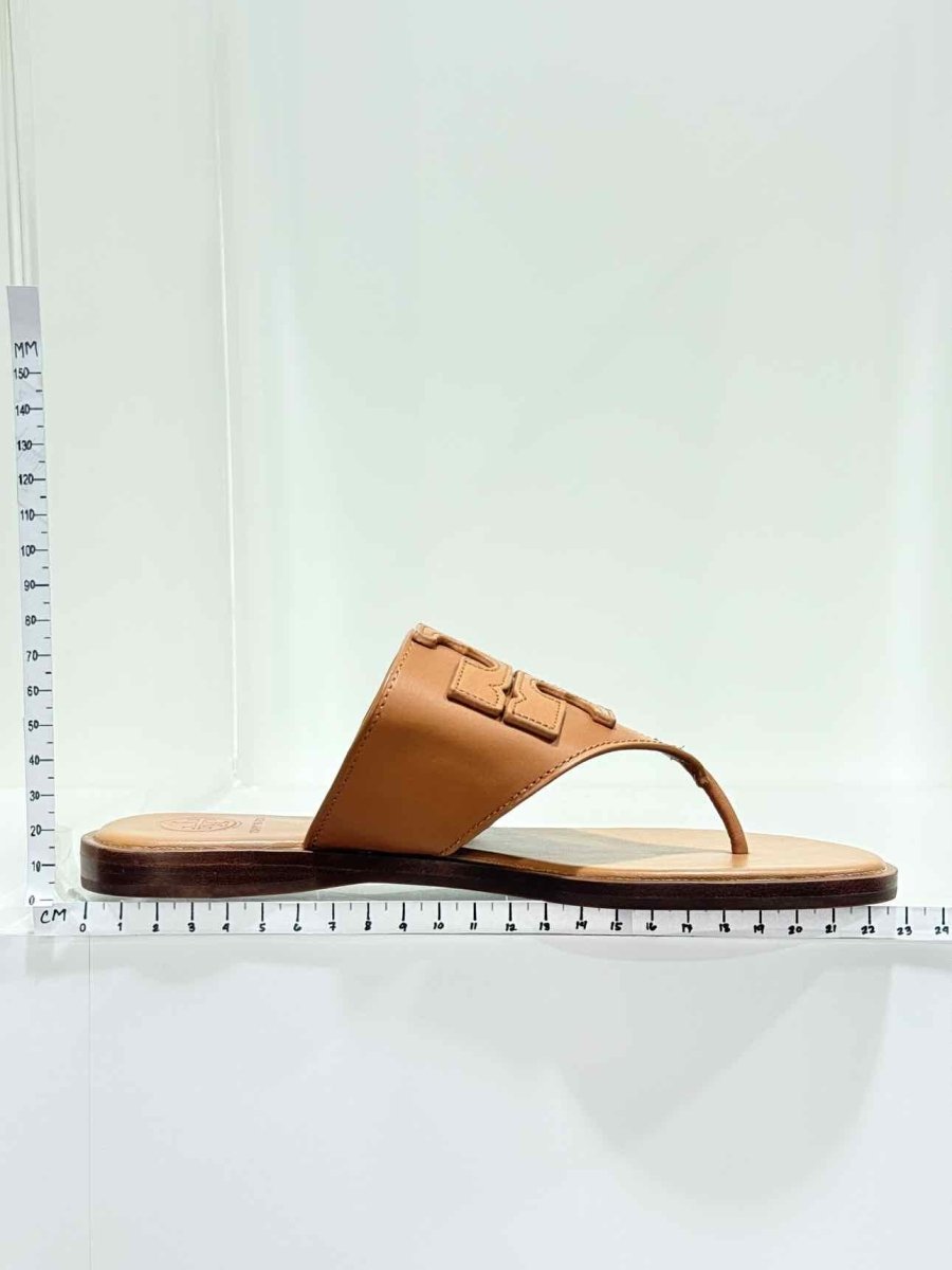 Pre - loved TORY BURCH Brown Size EU 35.5 Flat Shoes at Reems Closet