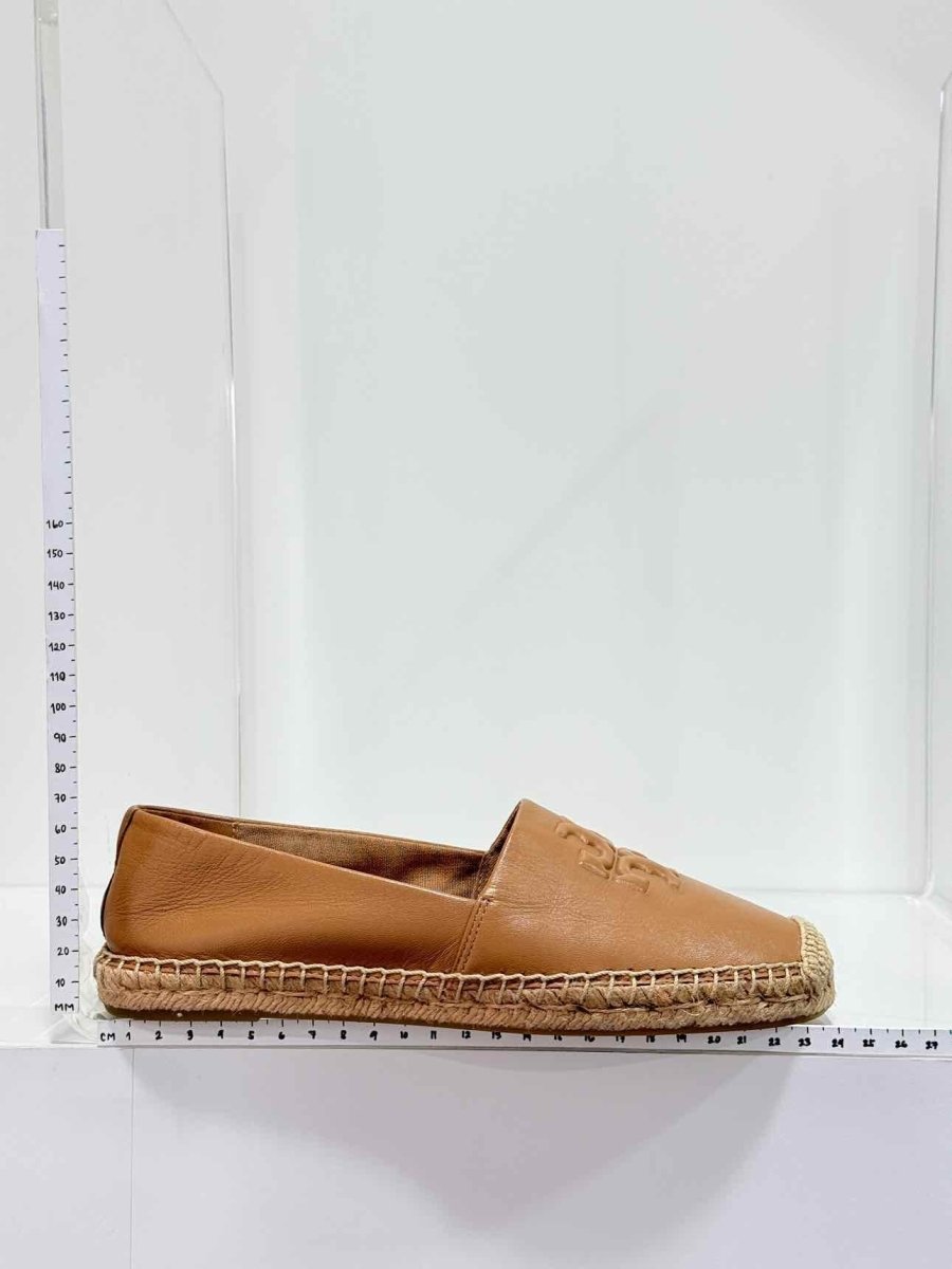 Pre-loved TORY BURCH Ines Espadrille Tan Size EU 36 Flat Shoes at Reems Closet