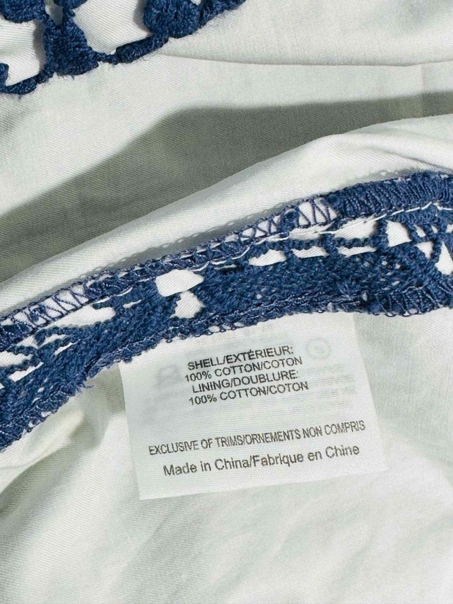 Pre - loved TORY BURCH Margaux Blue & White Short Dress at Reems Closet