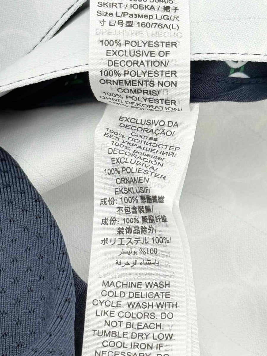 Pre - loved TORY SPORT Blue Multicolor Size Large Mini Skirt at Reems Closet