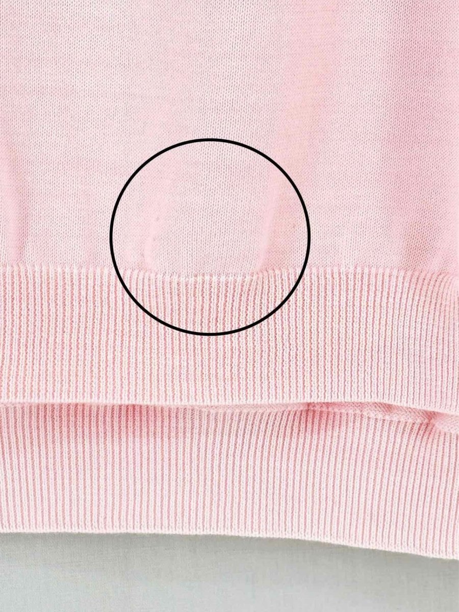 Pre - loved TWIN - SET Oversized Pink Macrame Lace Size Small Jumper at Reems Closet