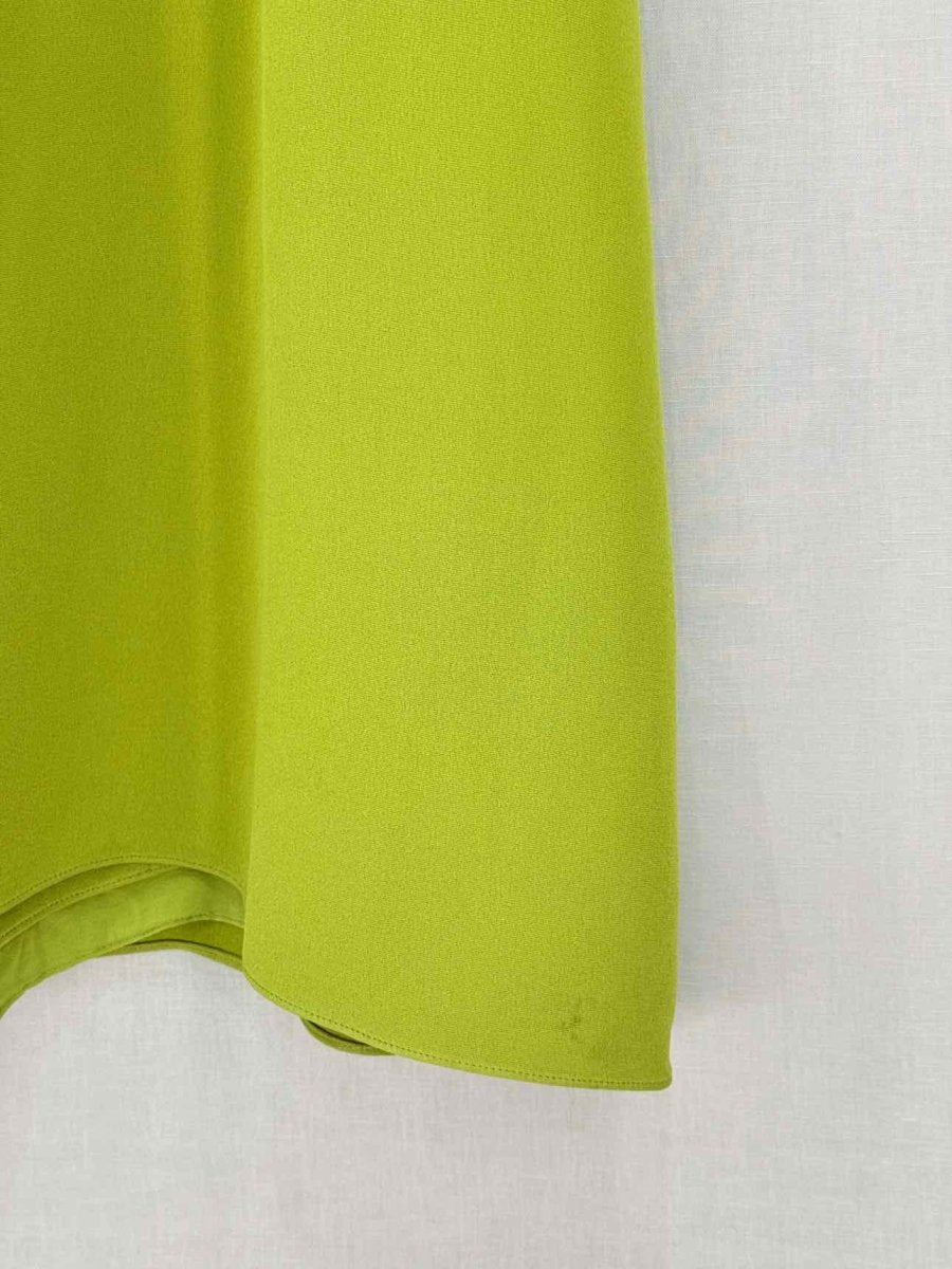 Pre-loved VALENTINO Cape Effect Green Size US 6 Long Dress at Reems Closet