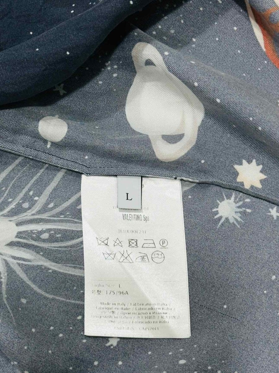 Pre - loved VALENTINO Galaxy Blue Multicolor Printed Top at Reems Closet