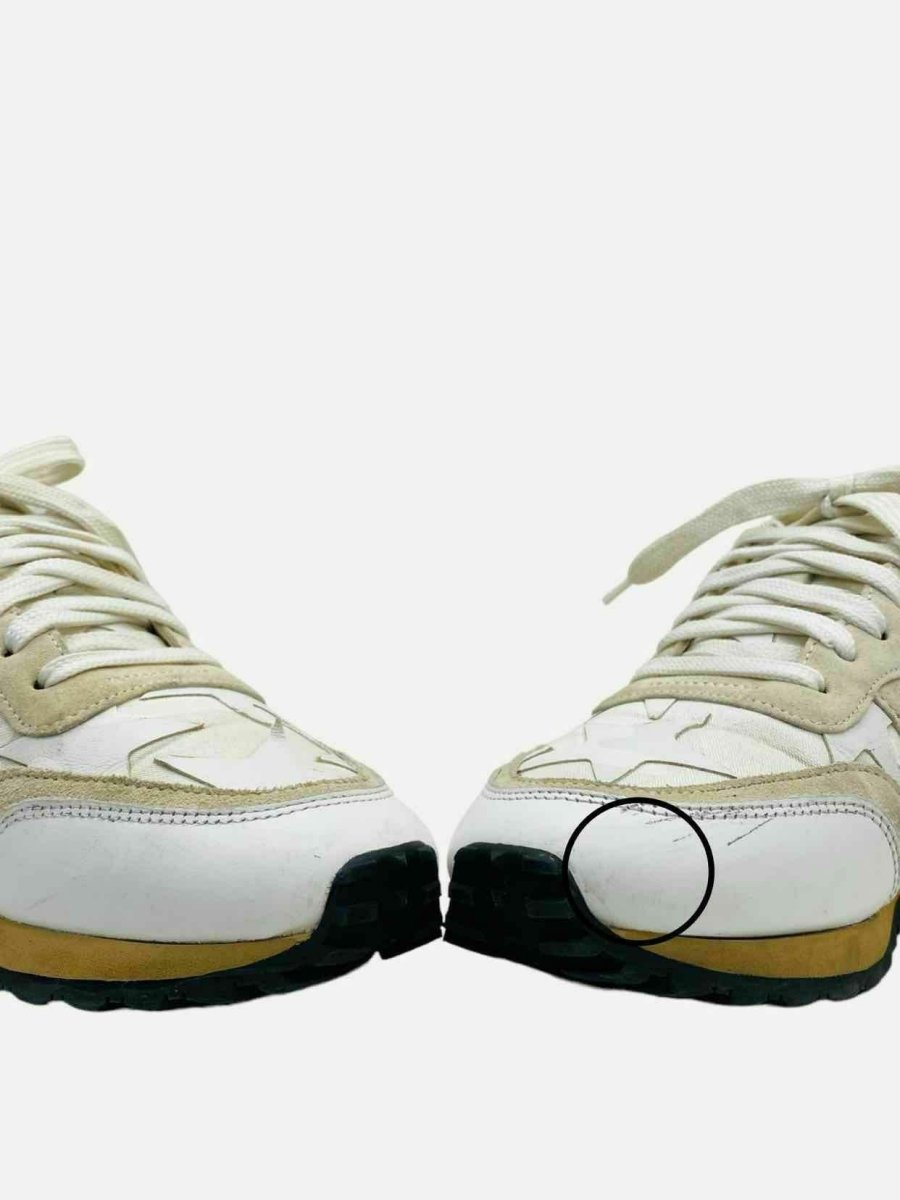 Pre - loved VALENTINO White & Beige Size EU 40.5 Sneakers at Reems Closet