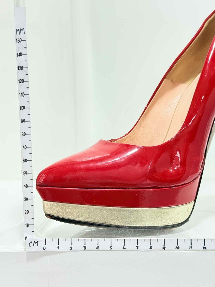 Pre - loved VERSACE Red Size EU 38 Pumps at Reems Closet
