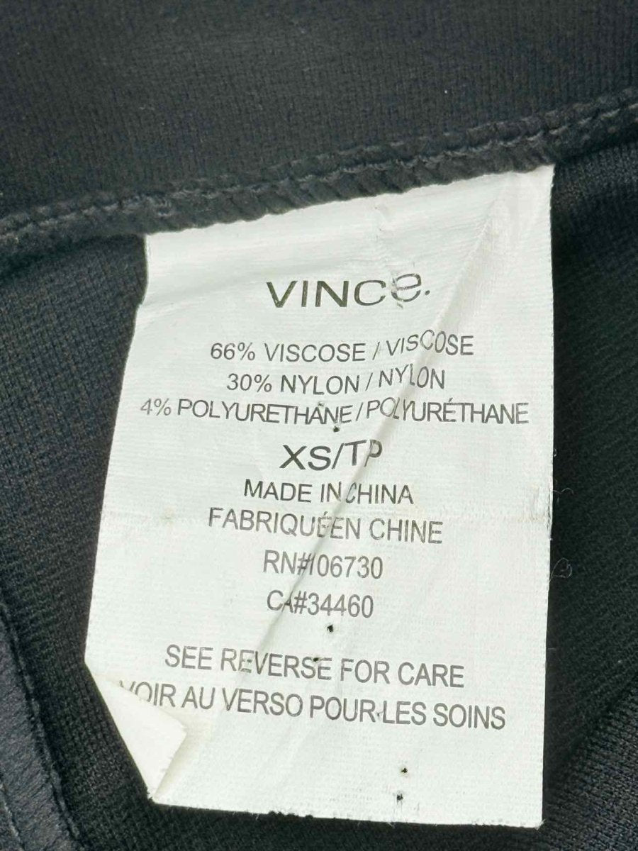 Pre - loved VINCE Skinny Black Size XSmall Leggings at Reems Closet