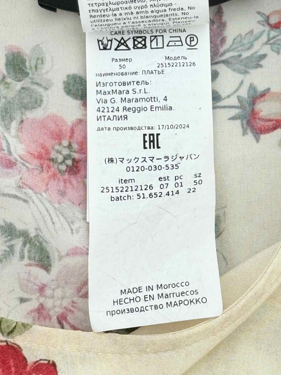 Pre - loved WEEKEND MAX MARA Giudy Printed Size US 16 Midi Dress at Reems Closet