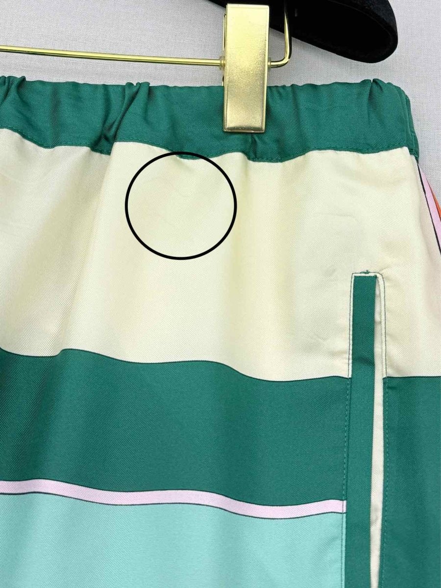 Pre - loved WEEKEND MAX MARA Green Multicolor Size US 16 Pants at Reems Closet