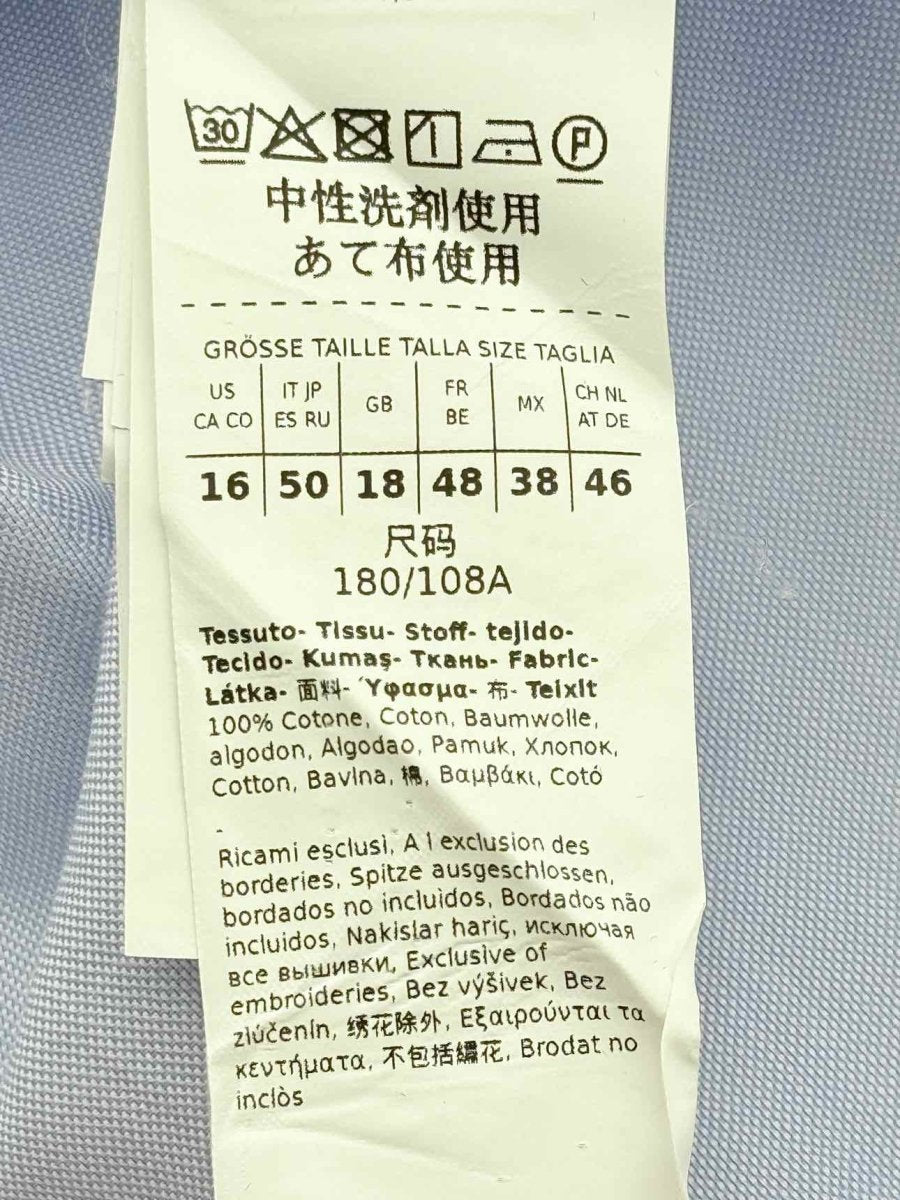 Pre - loved WEEKEND MAX MARA Oxford Blue Size US 16 Shirt at Reems Closet