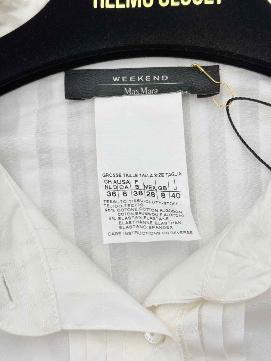 Pre-loved WEEKEND MAX MARA White Size US 6 Shirt at Reems Closet