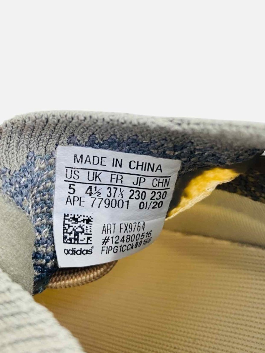 Pre - loved YEEZY Boost 380 Grey & Orange Sneakers 35 at Reems Closet