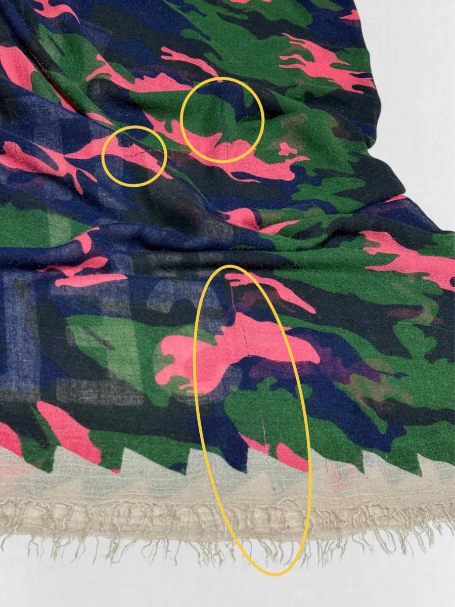 Pre - loved ZADIG & VOLTAIRE Green Multicolor Scarf at Reems Closet