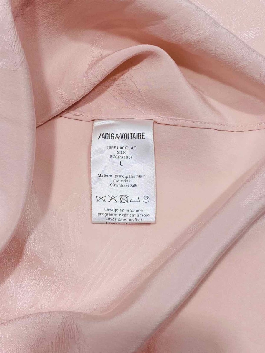 Pre - loved ZADIG&VOLTAIRE Sleeveless Pink Blouse at Reems Closet