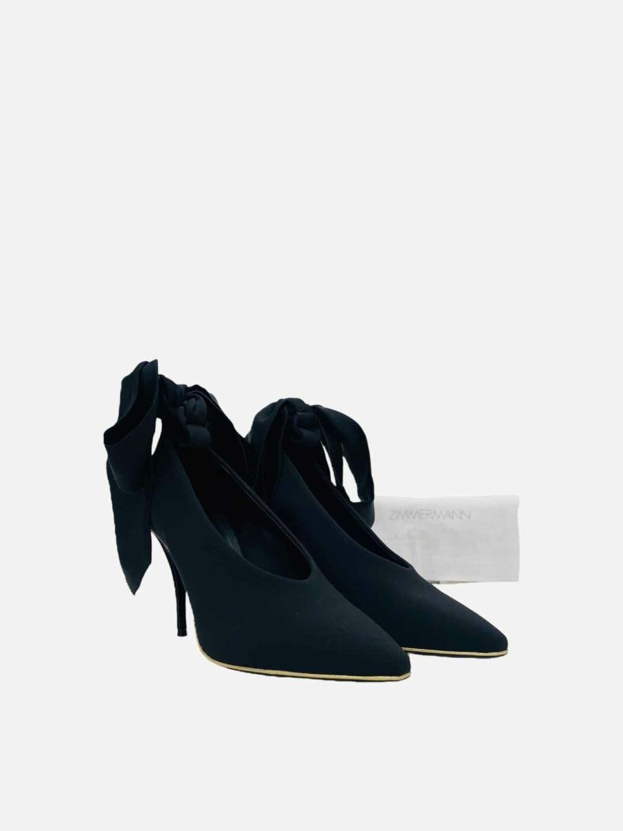 Pre - loved ZIMMERMANN Pointed Toe Black Pumps 36 at Reems Closet
