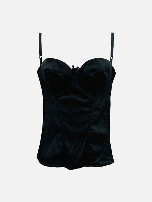Pre-loved DOLCE & GABBANA Bustier Black Top from Reems Closet