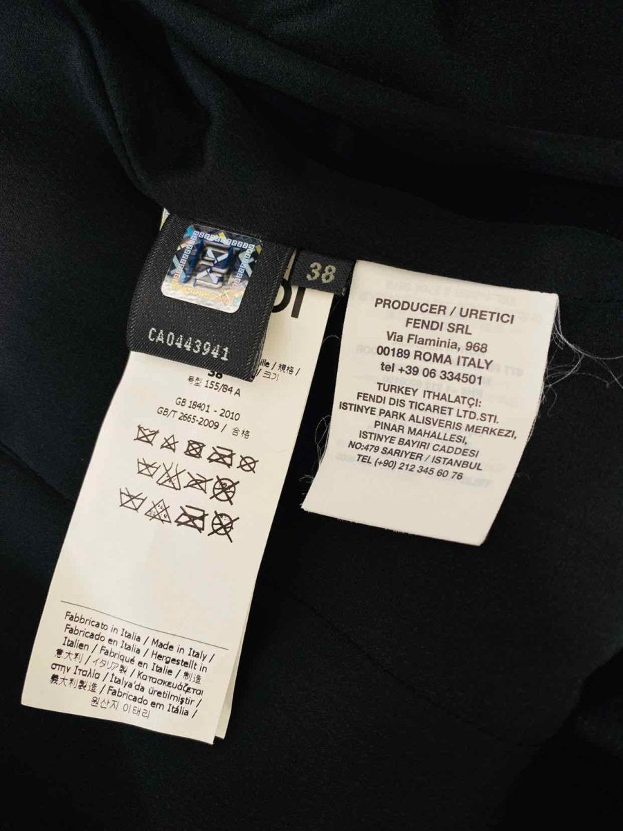 Pre - loved FENDI Black & White Print Jacket & Pants Outfit at Reems Closet