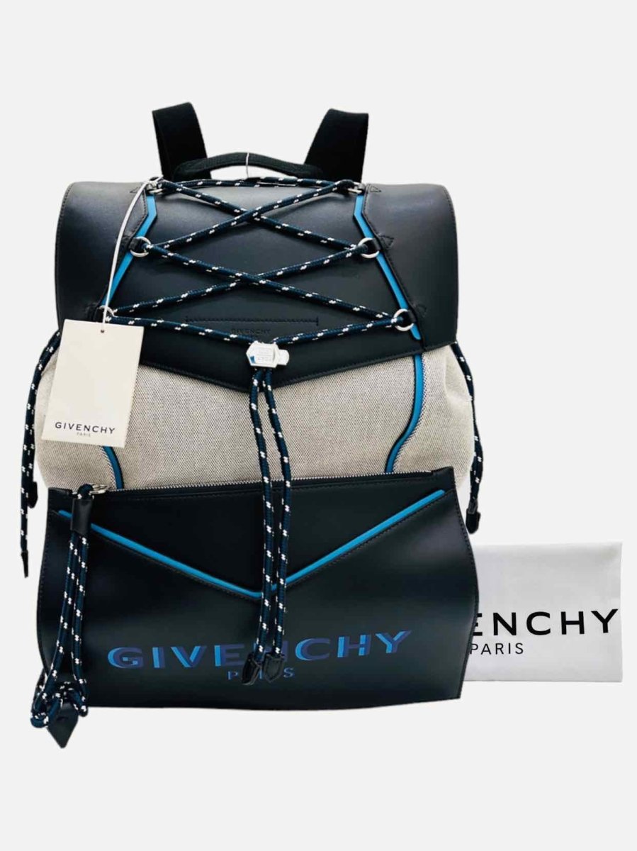 Pre-loved GIVENCHY Bond Grey/Black Backpack - Reems Closet