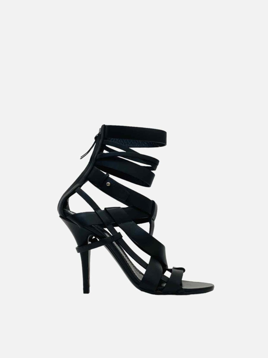 GIVENCHY Strappy Black Heeled Sandals Reems Closet