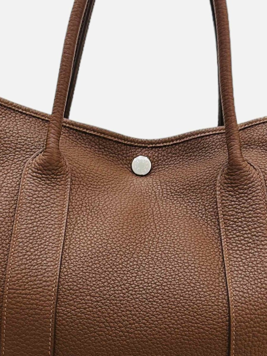 Pre-loved HERMES Garden Party Brown Top Handle from Reems Closet