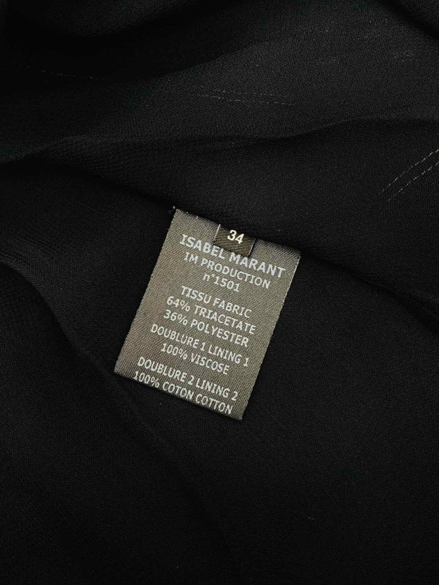 Pre - loved ISABEL MARANT Black Stitch Detail Knee Length Dress at Reems Closet