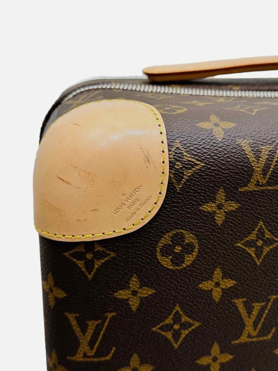 Pre-loved LOUIS VUITTON Horizon Brown Monogram Rolling Luggage from Reems Closet