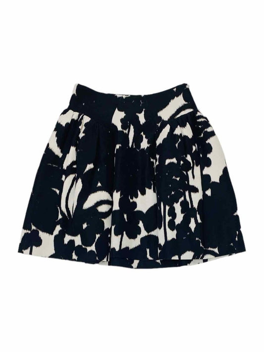 Pre-loved MILLY Puffy Black & White Printed Mini Skirt - Reems Closet