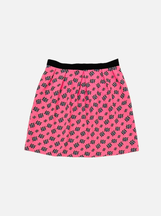 Pre-loved SANDRO Pink Multicolor Printed Mini Skirt from Reems Closet
