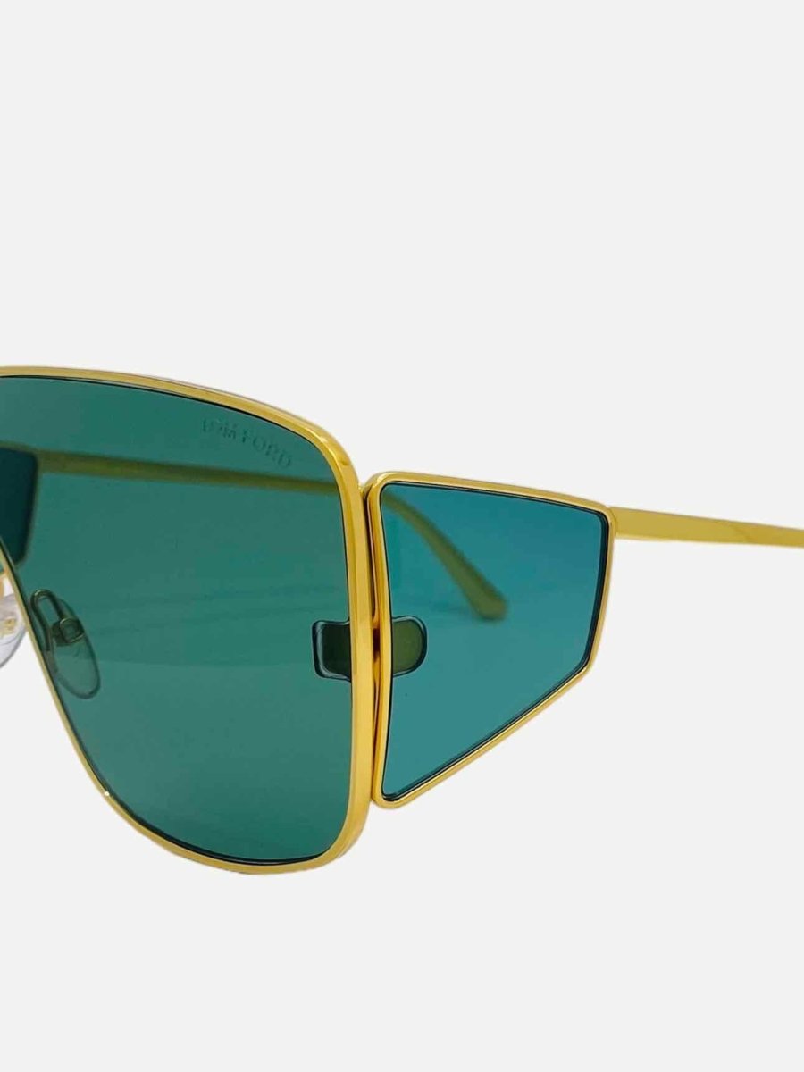 Pre-loved TOM FORD Spector Gold Sunglasses from Reems Closet