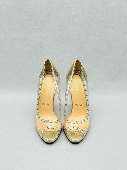 CHRISTIAN LOUBOUTIN Hargaret Cracked Size EU 38.5 Pumps