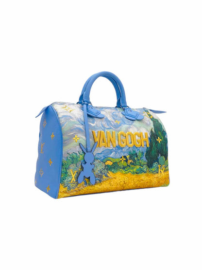 LOUIS VUITTON Van Gogh Blue Multicolor Top Handle