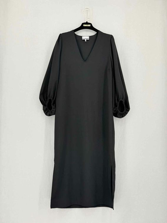 GANNI Black Size US 8 Midi Dress