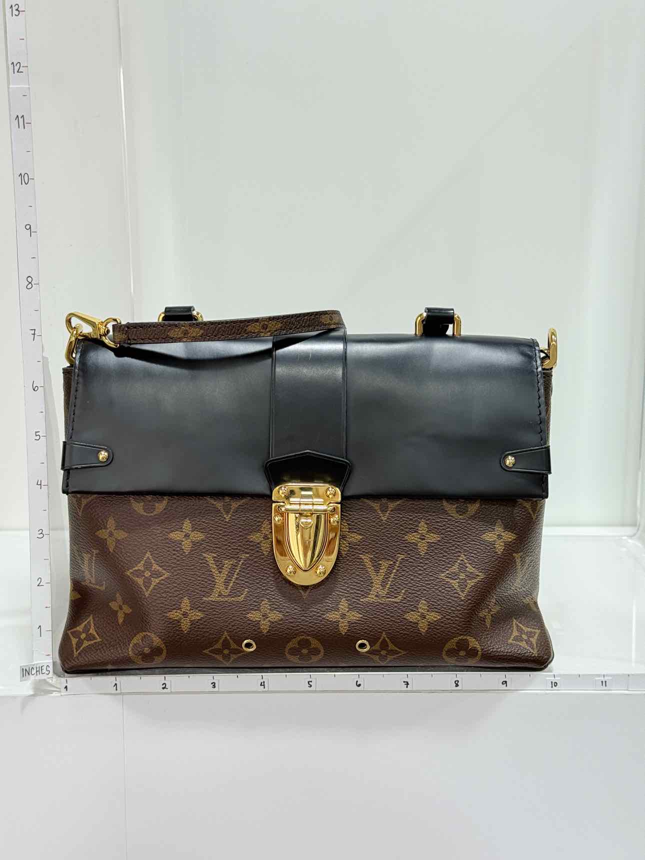 LOUIS VUITTON One Handle Brown & Black Top Handle