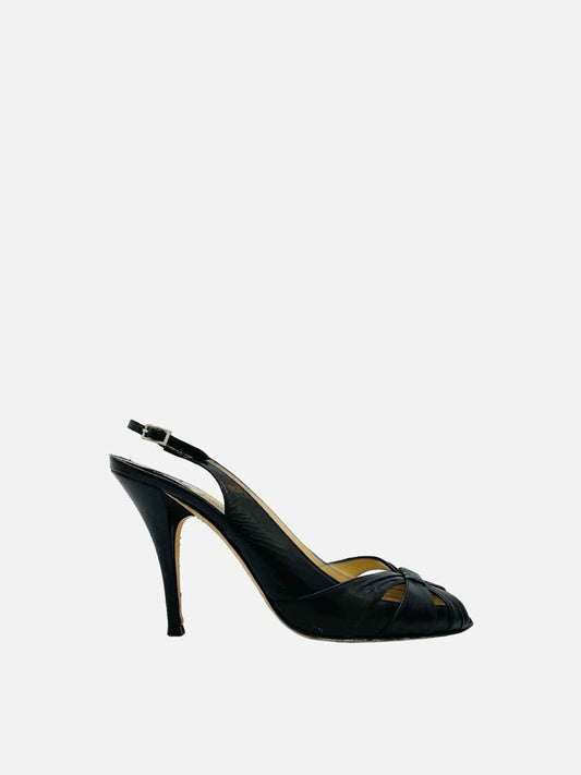 JIMMY CHOO Black Slingbacks