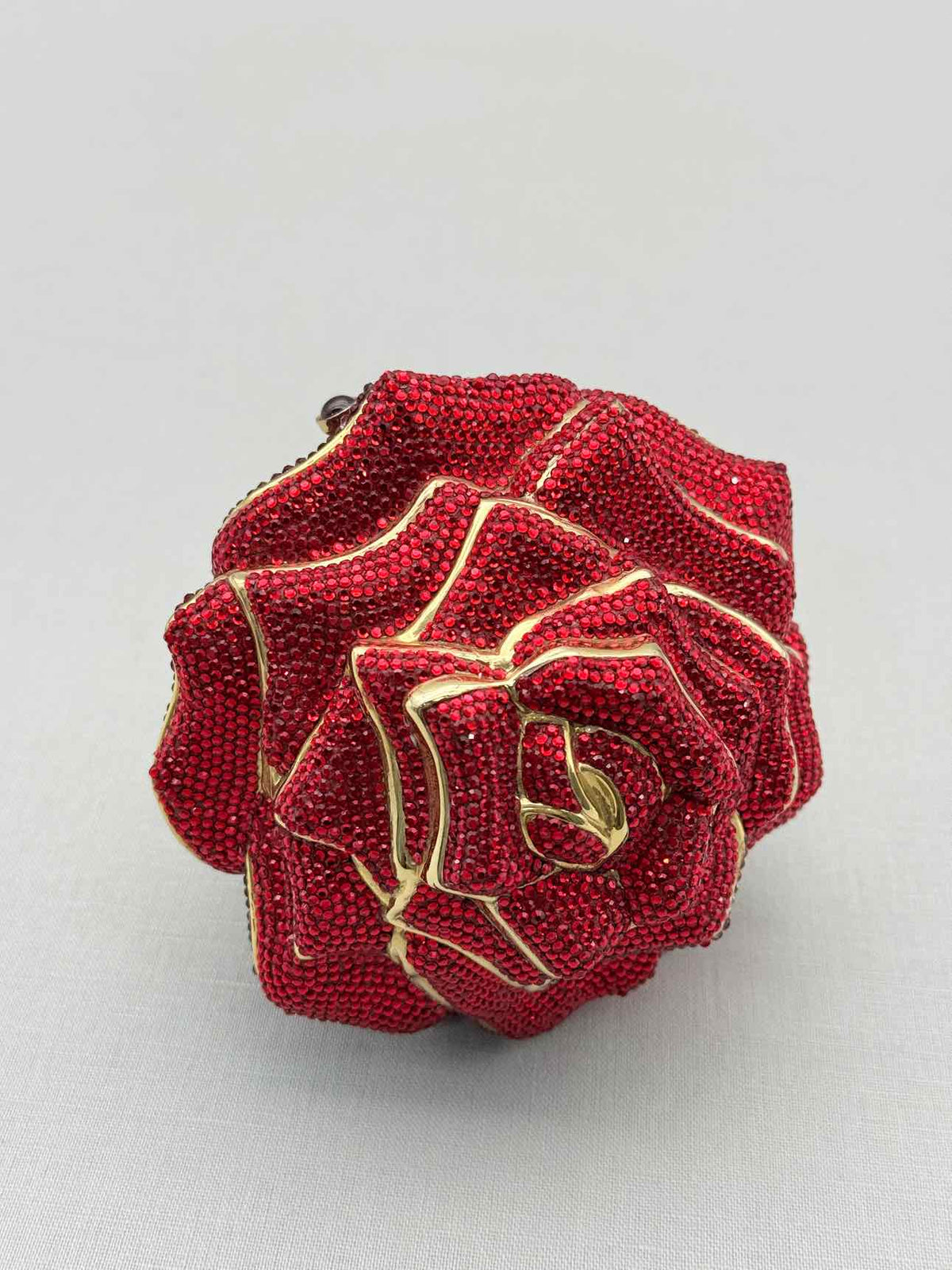 JUDITH LEIBER Minaudière Red & Green Clutch