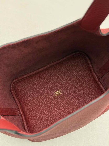 HERMES Picotin Rouge H Top Handle