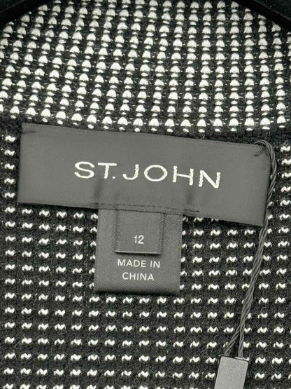 ST. JOHN Black & White Checkered Size US 12 Jacket