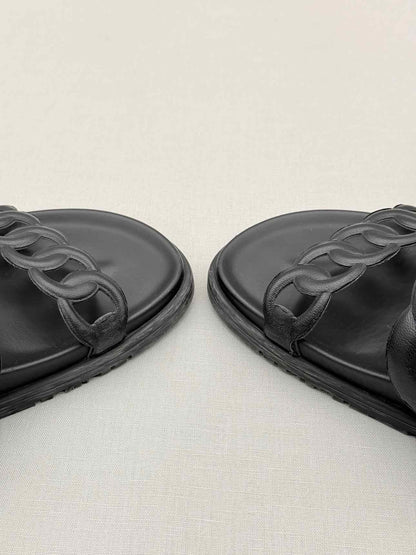 HERMES Extra Black Size EU 38 Sandals
