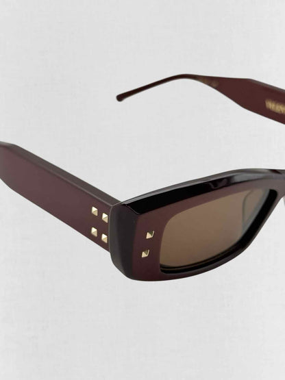 VALENTINO Special Edition Burgundy Sunglasses