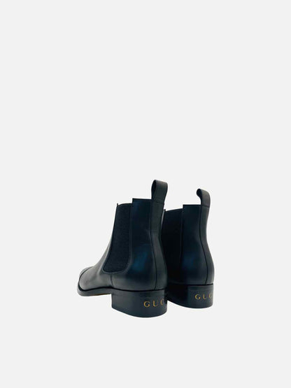 GUCCI Zowie Chelsea Black Ankle Boots 43