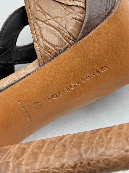 BOTTEGA VENETA Brown Size EU 40 Heeled Sandals